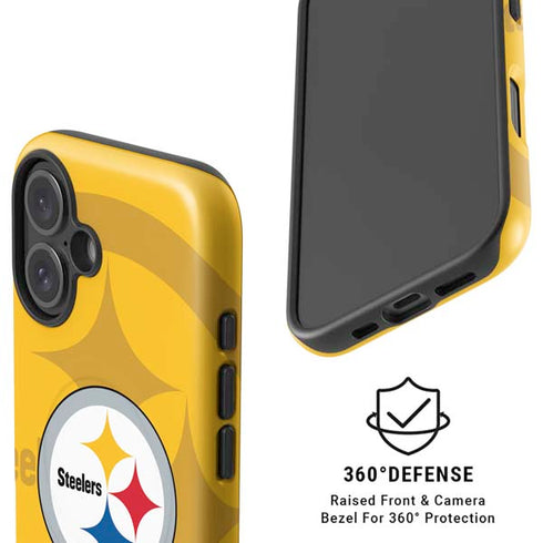 NFL Pittsburgh Steelers Double Vision iPhone 16 Plus Magsafe Impact Case