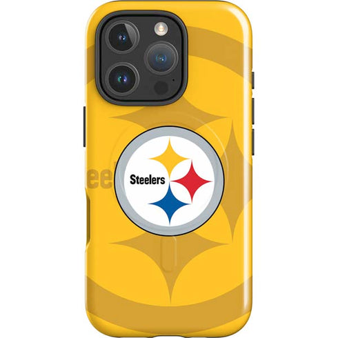 NFL Pittsburgh Steelers Double Vision iPhone 16 Pro Magsafe Impact Case