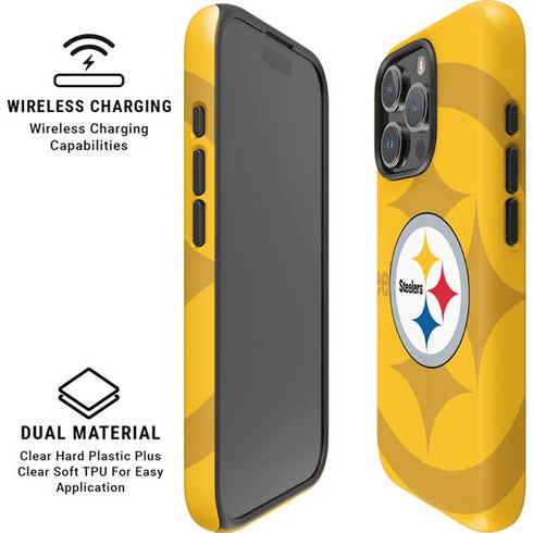 NFL Pittsburgh Steelers Double Vision iPhone 16 Pro Max Magsafe Impact Case