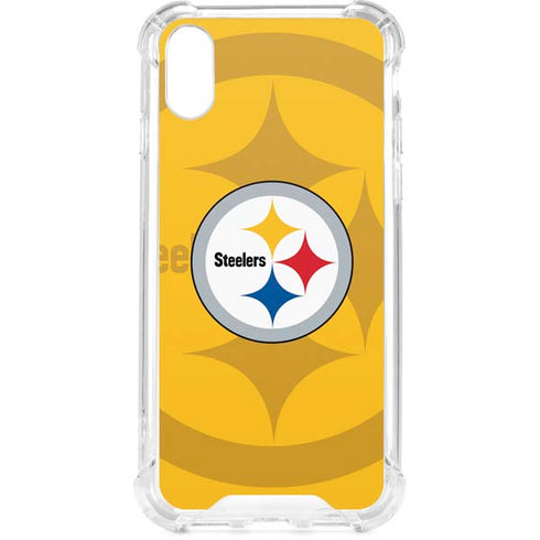 NFL Pittsburgh Steelers Double Vision iPhone XS Clear Case