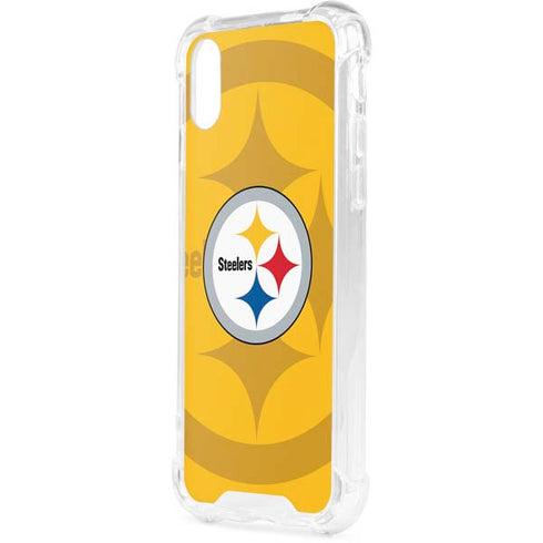 NFL Pittsburgh Steelers Double Vision iPhone XS Clear Case