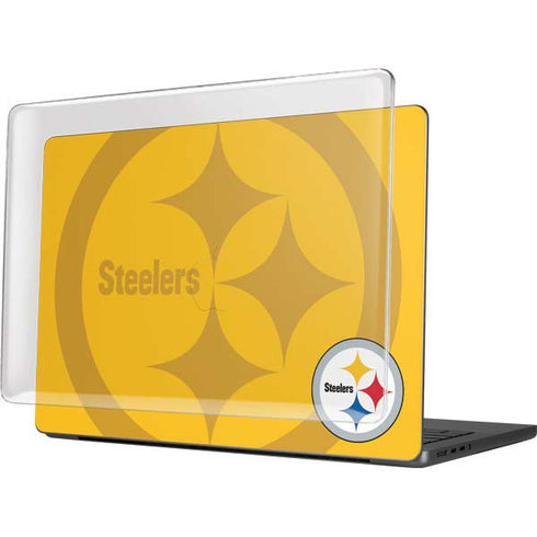 NFL Pittsburgh Steelers Double Vision MacBook Pro 14in (2021-24) Case plus Skin