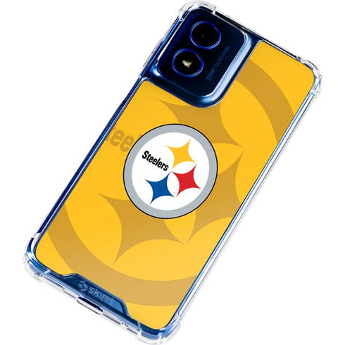 NFL Pittsburgh Steelers Double Vision Moto G 5G (2024) Clear Case