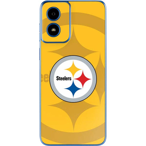 NFL Pittsburgh Steelers Double Vision Moto G Play 4G (2024) Skin