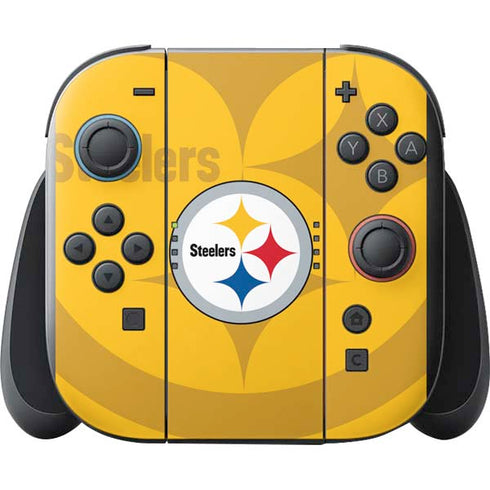 NFL Pittsburgh Steelers Double Vision Nintendo Switch 2 (2025) with Joy-Con Skin