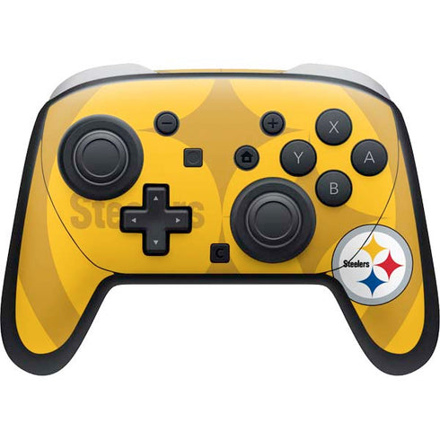 NFL Pittsburgh Steelers Double Vision Nintendo Switch 2 (2025) Pro Controller Skin