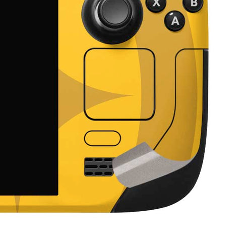 NFL Pittsburgh Steelers Double Vision Steam Deck Handheld Gaming Computer OLED Skin
