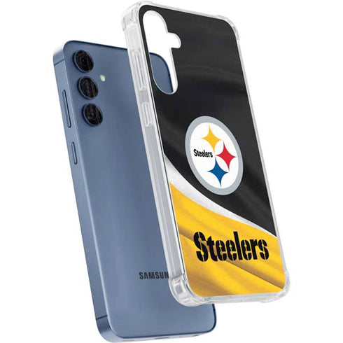 NFL Pittsburgh Steelers Galaxy A35 5G Clear Case