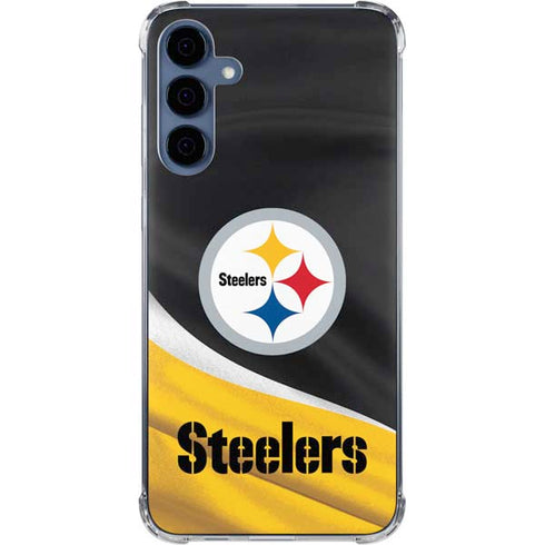 NFL Pittsburgh Steelers Galaxy A55 5G Clear Case