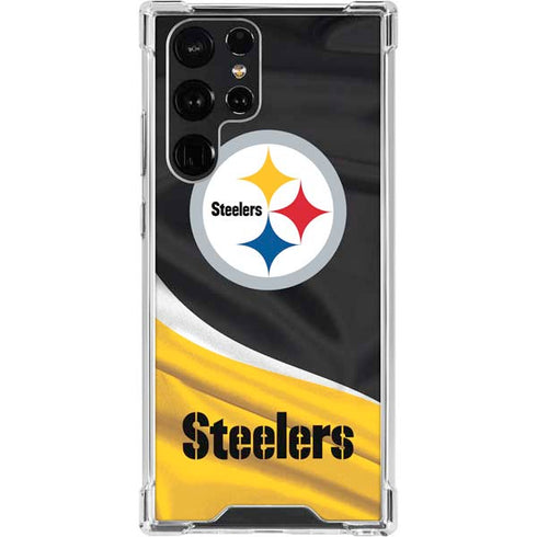 NFL Pittsburgh Steelers Galaxy S23 Ultra Clear Case