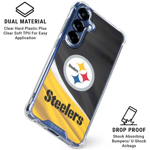 NFL Pittsburgh Steelers Galaxy S25 Plus Clear Case