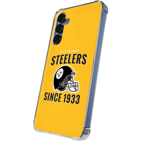 NFL Pittsburgh Steelers Helmet Galaxy A55 5G Clear Case
