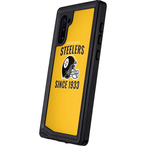 NFL Pittsburgh Steelers Helmet Galaxy Note 10 Waterproof Case