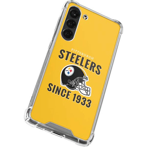 NFL Pittsburgh Steelers Helmet Galaxy S24 FE Clear Case