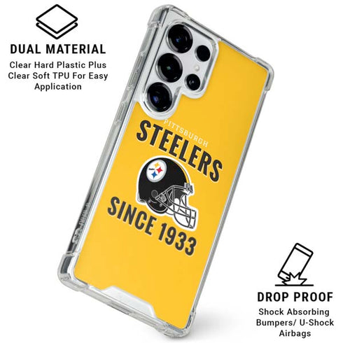 NFL Pittsburgh Steelers Helmet Galaxy S25 Ultra Clear Case