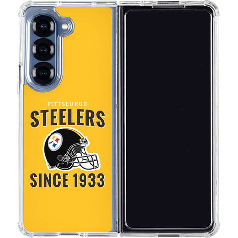 NFL Pittsburgh Steelers Helmet Galaxy Z Fold6 Clear Case