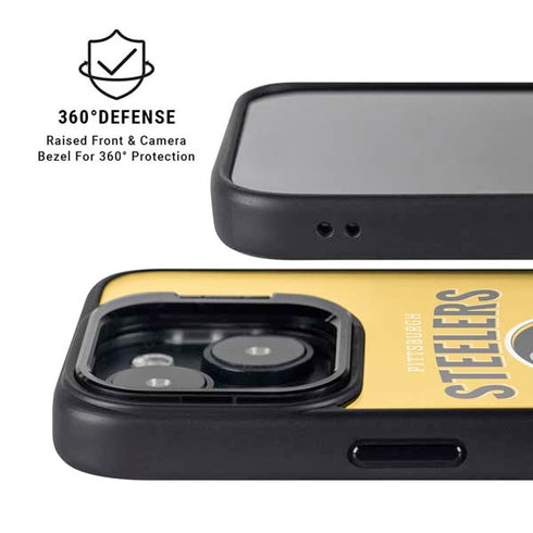 NFL Pittsburgh Steelers Helmet iPhone 14 Kickstand Case