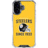 NFL Pittsburgh Steelers Helmet iPhone 16 Plus Clear Case