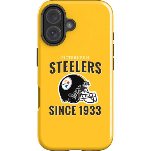 NFL Pittsburgh Steelers Helmet iPhone 16 Plus Impact Case