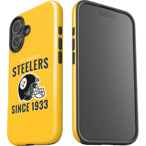 NFL Pittsburgh Steelers Helmet iPhone 16 Plus Impact Case