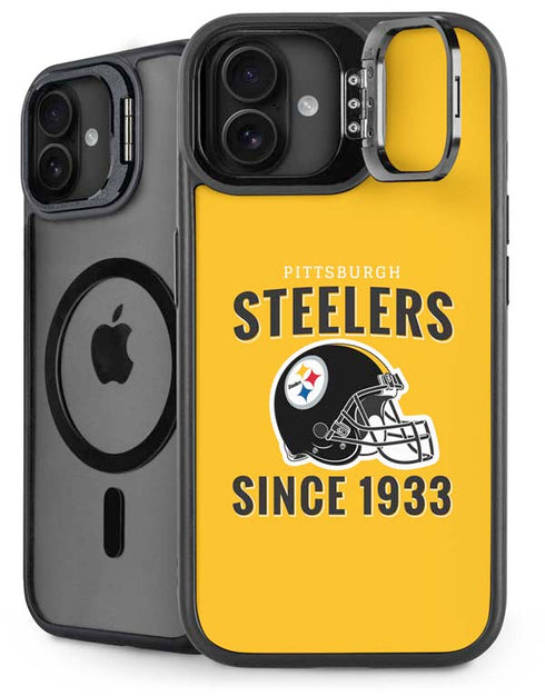 NFL Pittsburgh Steelers Helmet iPhone 16 Plus Kickstand Case