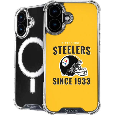 NFL Pittsburgh Steelers Helmet iPhone 16 Plus MagSafe Case