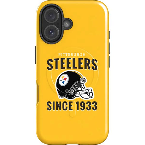 NFL Pittsburgh Steelers Helmet iPhone 16 Plus Magsafe Impact Case