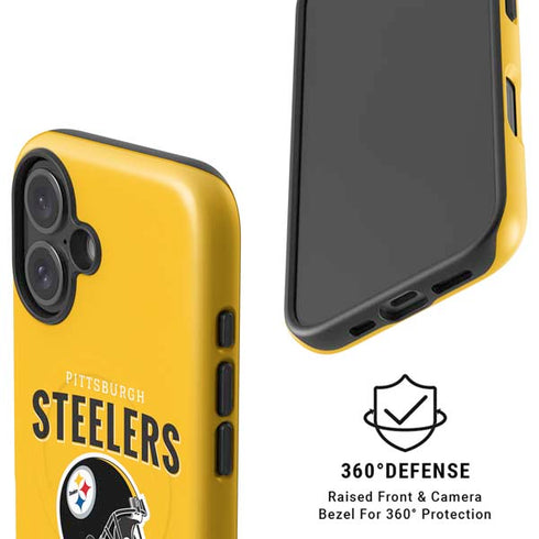 NFL Pittsburgh Steelers Helmet iPhone 16 Plus Magsafe Impact Case