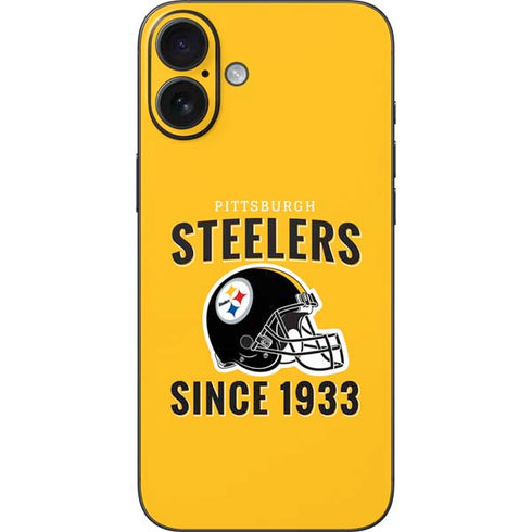 NFL Pittsburgh Steelers Helmet iPhone 16 Plus Skin