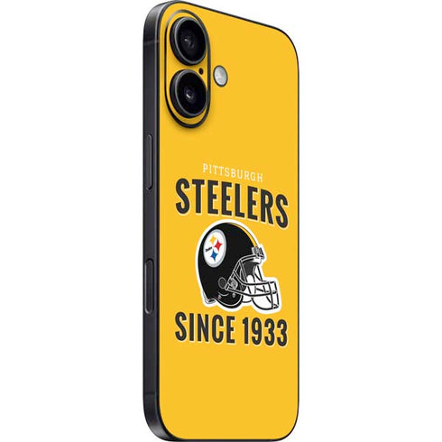 NFL Pittsburgh Steelers Helmet iPhone 16 Plus Skin
