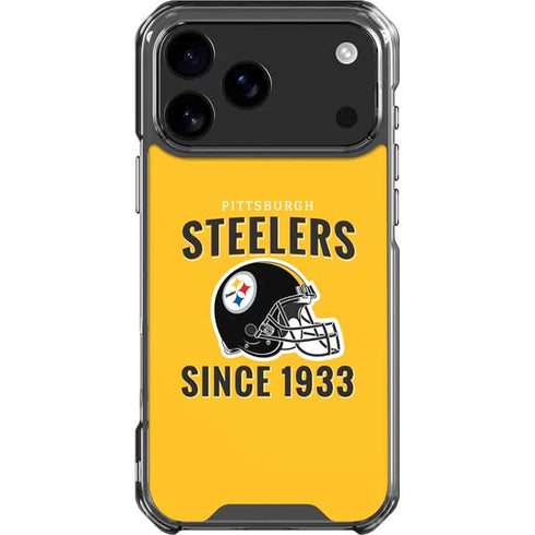 NFL Pittsburgh Steelers Helmet iPhone 18 Pro Max Clear Case