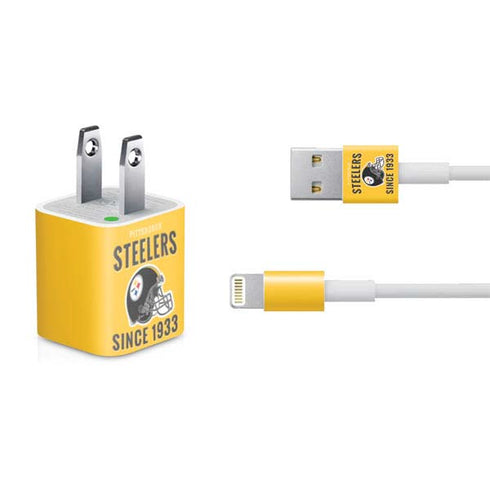 NFL Pittsburgh Steelers Helmet iPhone Charger (5W USB) Skin