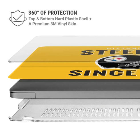 NFL Pittsburgh Steelers Helmet MacBook Pro 14in (2021-24) Case plus Skin