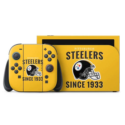 NFL Pittsburgh Steelers Helmet Nintendo Switch 2 (2025) with Joy-Con Skin