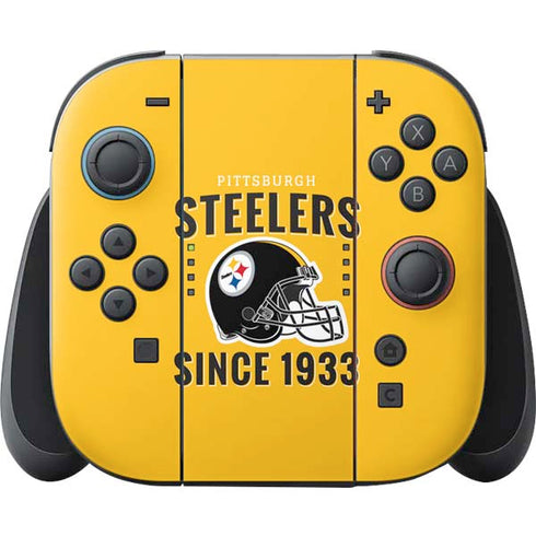NFL Pittsburgh Steelers Helmet Nintendo Switch 2 (2025) Joy-Con Controller Skin
