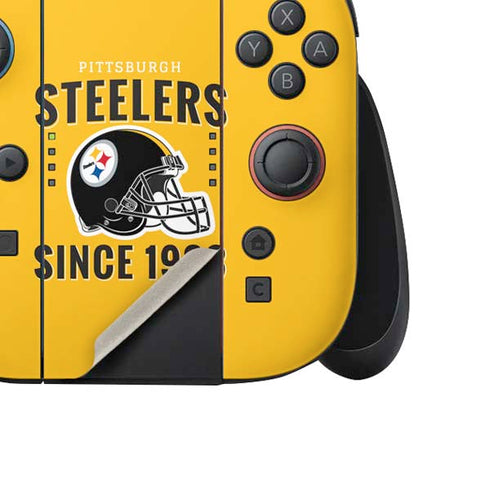 NFL Pittsburgh Steelers Helmet Nintendo Switch 2 (2025) Joy-Con Controller Skin
