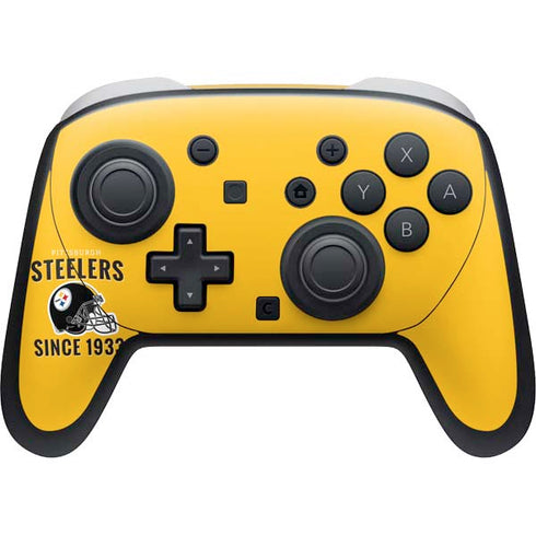 NFL Pittsburgh Steelers Helmet Nintendo Switch 2 (2025) Pro Controller Skin