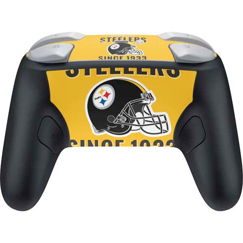 NFL Pittsburgh Steelers Helmet Nintendo Switch 2 (2025) Pro Controller Skin