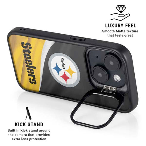 NFL Pittsburgh Steelers iPhone 15 Kickstand Case