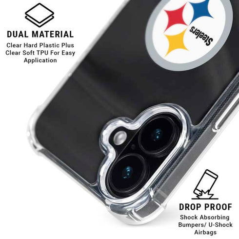 NFL Pittsburgh Steelers iPhone 16 Clear Case