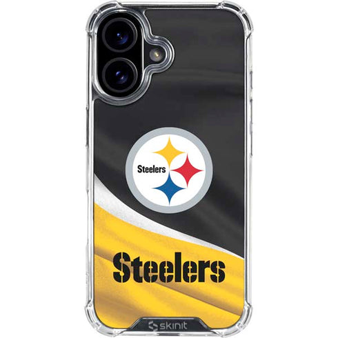 NFL Pittsburgh Steelers iPhone 16 Plus Clear Case