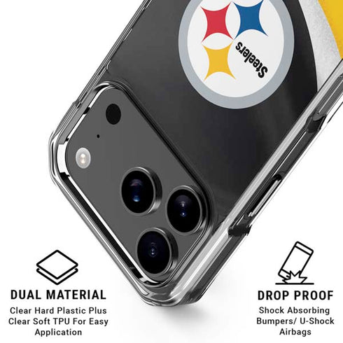 NFL Pittsburgh Steelers iPhone 18 Pro Clear Case