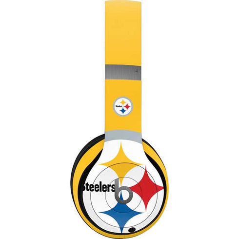 NFL Pittsburgh Steelers Large Logo Beats Solo 4 Wireless Headphones Skin