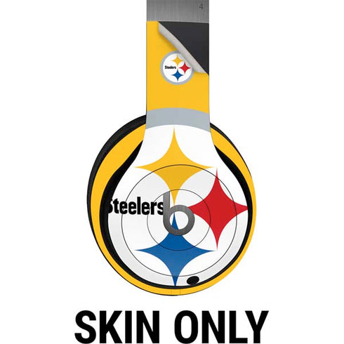 NFL Pittsburgh Steelers Large Logo Beats Solo 4 Wireless Headphones Skin