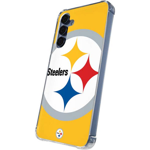 NFL Pittsburgh Steelers Large Logo Galaxy A55 5G Clear Case