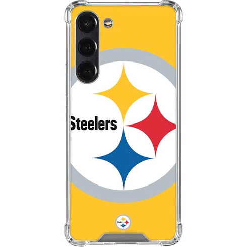 NFL Pittsburgh Steelers Large Logo Galaxy S24 FE Clear Case