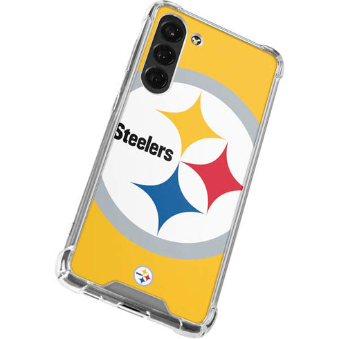 NFL Pittsburgh Steelers Large Logo Galaxy S24 FE Clear Case