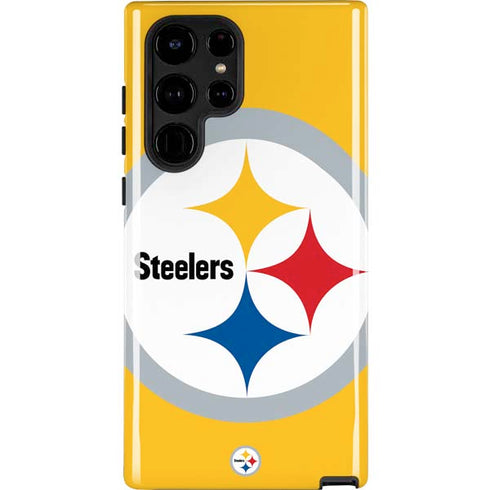 NFL Pittsburgh Steelers Large Logo Galaxy Cases