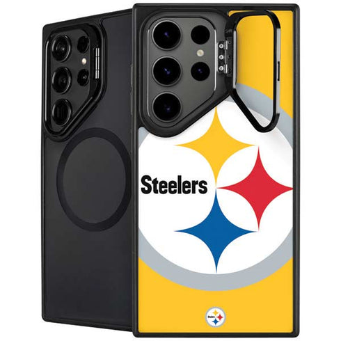 NFL Pittsburgh Steelers Large Logo Galaxy S25 Ultra Kickstand Case
