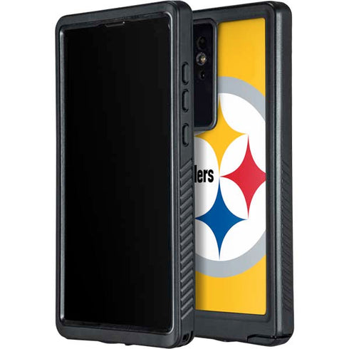 NFL Pittsburgh Steelers Large Logo Galaxy S24 Ultra Waterproof Case